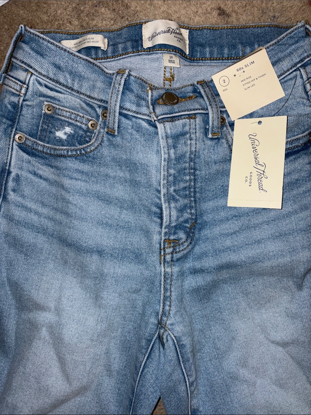 Universal Thread Light Wash Slim Jeans for women